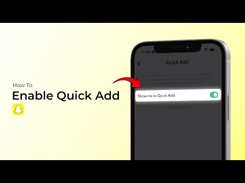 How To Enable Quick Add On Snapchat