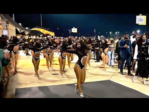 Alabama State University ft. the Sensational Stingettes - Marching Out Vs SU - 2021