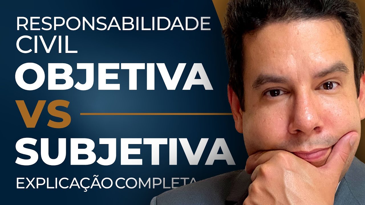 Responsabilidade Civil Objetiva e Subjetiva 2024 📚Código Civil🤔 Qual é a Diferença? O que é?