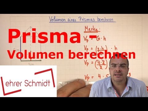 Prism - Calculate Volume | Solids | Mathematics | Lehrerschmidt