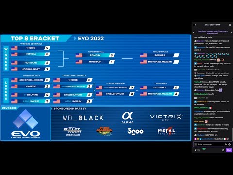 EVO 2022 | Grand Finals Ultimate Marvel vs Capcom 3 - Twitch [1080p 60fps]