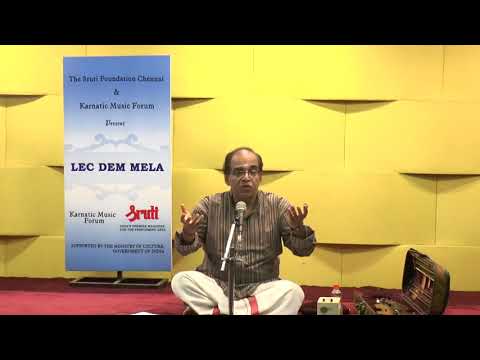 #Sruti #CarnaticMusic | Lec dem on Raga Creations of Tyagaraja by Vidwan Sriram Parasuram