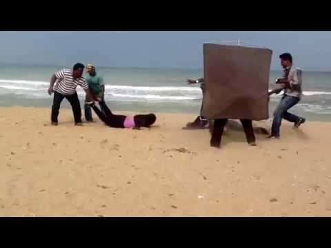 Pooja muni 3 shoot at chennai ecr beach , behind girija  poduval house