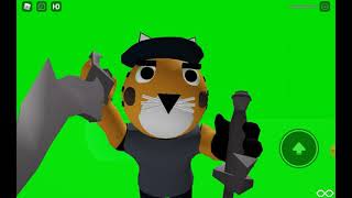 ROBLOX PIGGY tigry jumpscare (green screen)