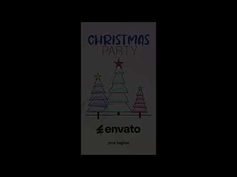 Xmas Tree Vertical Opener for DaVinci Resolve Template