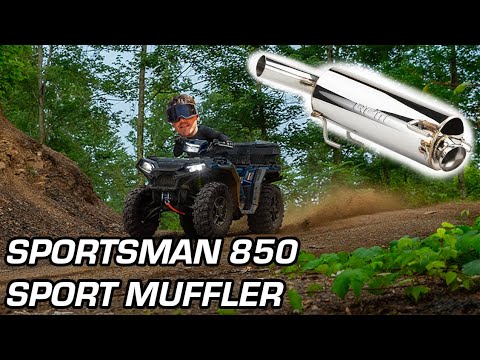 Best Sounding Sport Muffler for the Polaris Sportsman 850 & 1000s NEW from RPM!