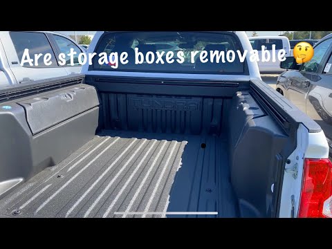 2021 Toyota Tundra SR5 Trail Edition/insulated cooler/storage compartments removable?