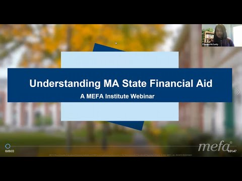 The MEFA Institute<sup>TM</sup>: Understanding MA State Financial Aid
