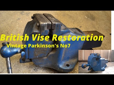 Old Vise -[RESTORATION]/Antique/ Vintage Parkinsons No7 perfect vise