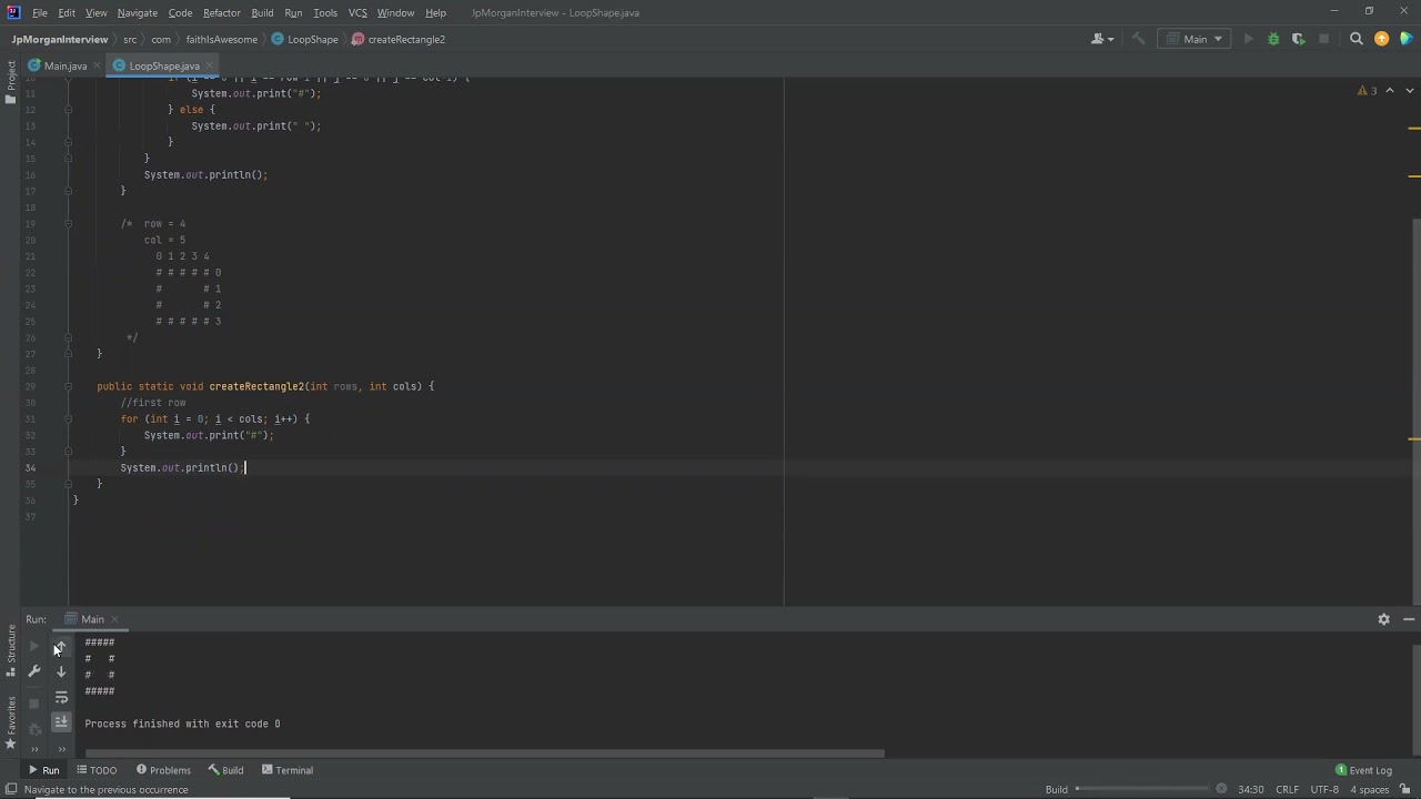 Print Out Hollow Rectangle In Java