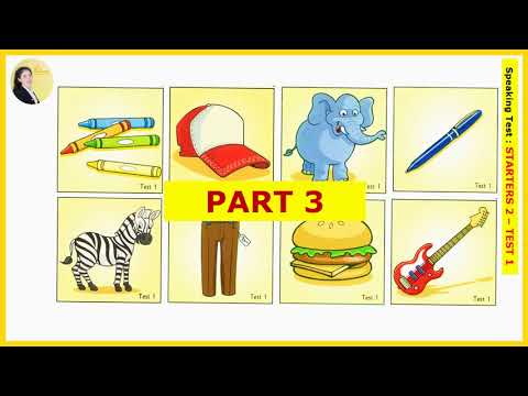 Pre-A1 Starters 2 - Speaking - Test 1 (Answer)