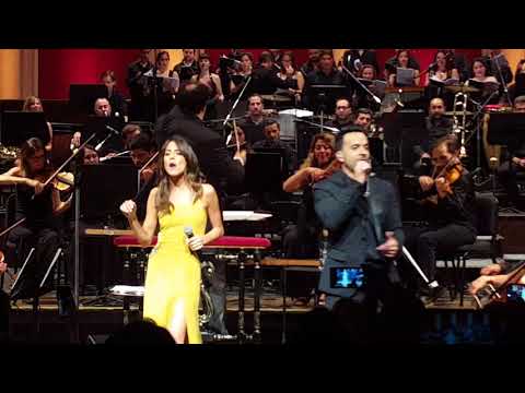 Luis Fonsi y Tini Stoessel en el Teatro Colon, Buenos Aires 2018