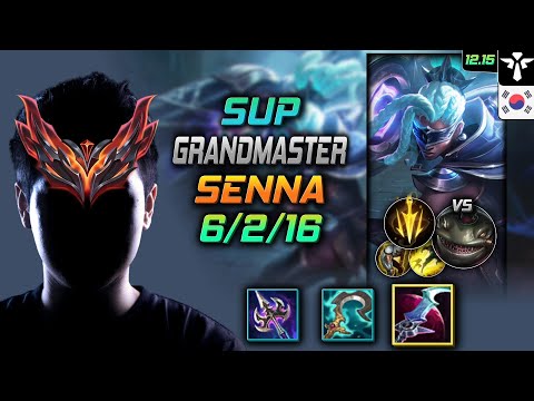 천상계 서폿 세나 월식 치속 - GrandMaster Senna Support vs Tahm Kench - 롤 KR 12.15