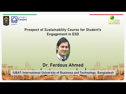 Dr. Ferdous Ahmed, Representative of Rector, IUBAT-International University of Business and Technology, Bangladesh