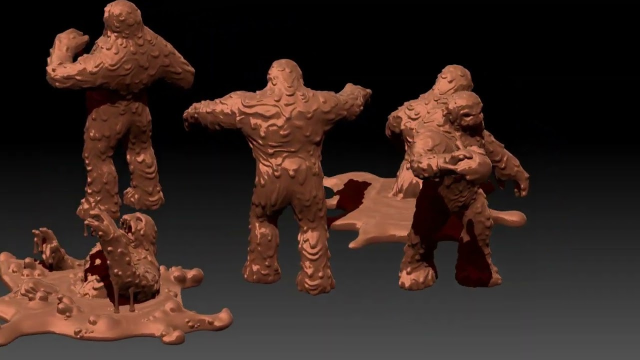 Грязевой человек 3D Модель