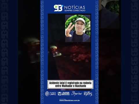 Acidente fatal é registrado na rodovia entre Malhador e Riachuelo 🚨