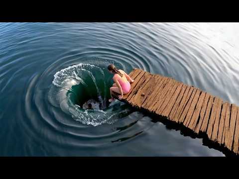 she jumped right into a whirlpool..