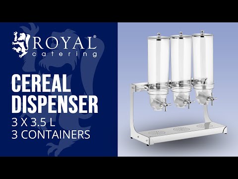 video - Cereal Dispenser - 3 x 3.5 L - 3 containers