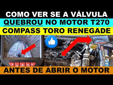 Compass flex T270 válvula quebrada do cabeçote vela derreteu, como ver se quebrou a válvula?