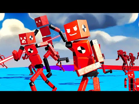 Ragdoll Endless Battle of Red vs Blue - Fun With Ragdolls