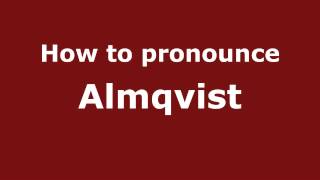 How to pronounce Almqvist