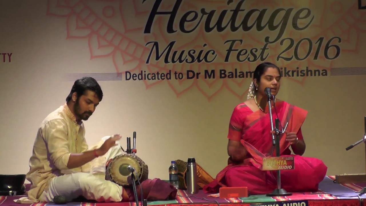 Carnatic Vocal  l Vidya Kalyanaraman l Global Heritage Music Fest 2016 l Web Streaming