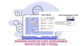 Mostrar datos en una lista desplegable Select con PHP y MySQL