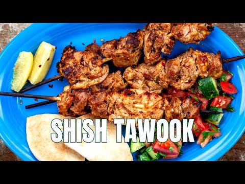 Shish Tawook (AKA Chicken Kabobs with the BEST yogurt...