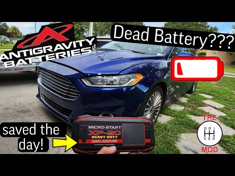 Dead Battery? Ford Fusion needs a jump start // The XP20HD from Antigravity Batteries!!