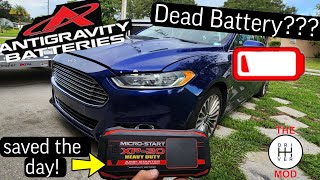 Dead Battery? Ford Fusion needs a jump start // The XP20HD from Antigravity Batteries!!