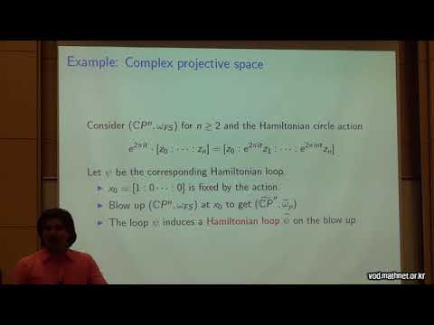 Hamiltonian loops on symplectic blow ups