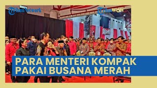 Ulang Tahun Emas, Para Menteri dan Tokoh Kompak Kenakan Busana Bernuansa Merah Demi Hormati PDI-P