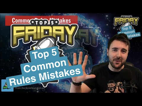 Top 5 Common Blood Bowl Rules Mistakes - Top 5 Friday (Bonehead Podcast)