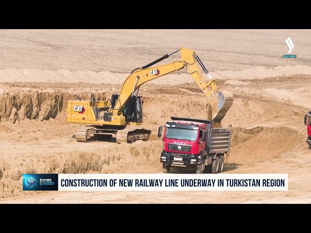 Kazakistan ile Özbekistan arasını bağlayan demiryolu hattının inşası başladı