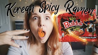 REACTION: Ramen 2x Spicy | American Girl tries Korean FIRE Ramen
