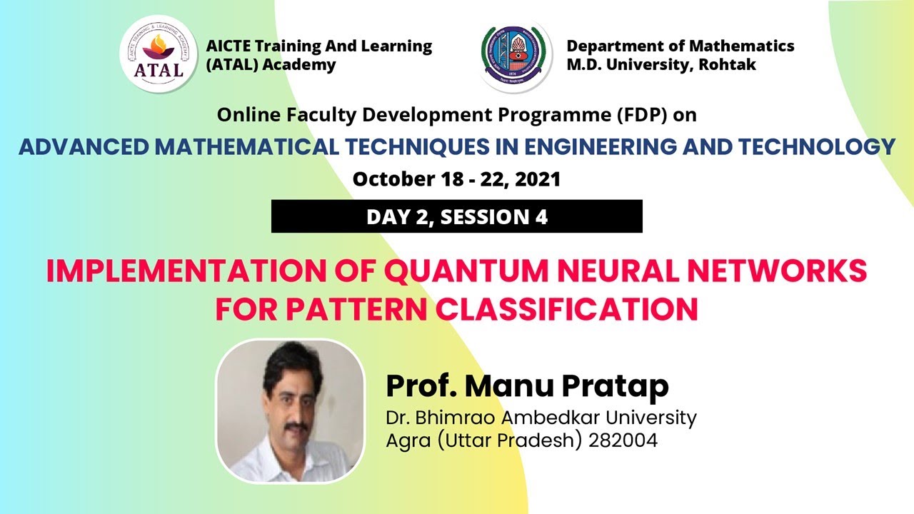 ATAL Online FDP on Advanced Mathematical Techniques In Engineering & Technology (DAY 2, SESSION 4)