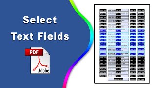 How to select multiple text boxes at once (Prepare Form) using Adobe Acrobat Pro DC