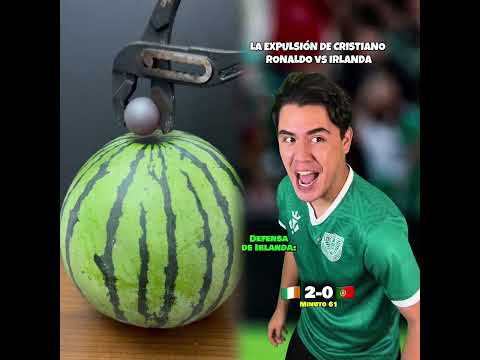 ¡Expulsaron a Cristiano Ronaldo! | Irlanda 2-0 Portugal 😅⚽️#cr7 #cristianoronaldo #comedia