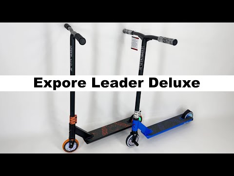 Трюковый самокат Explore Leader Deluxe 120 мм HIC оранжевый + пега - фото 1 - id-p1417164482