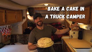 Baking A Cake In My Cozy Truck Camper In The Canadian Wilderness