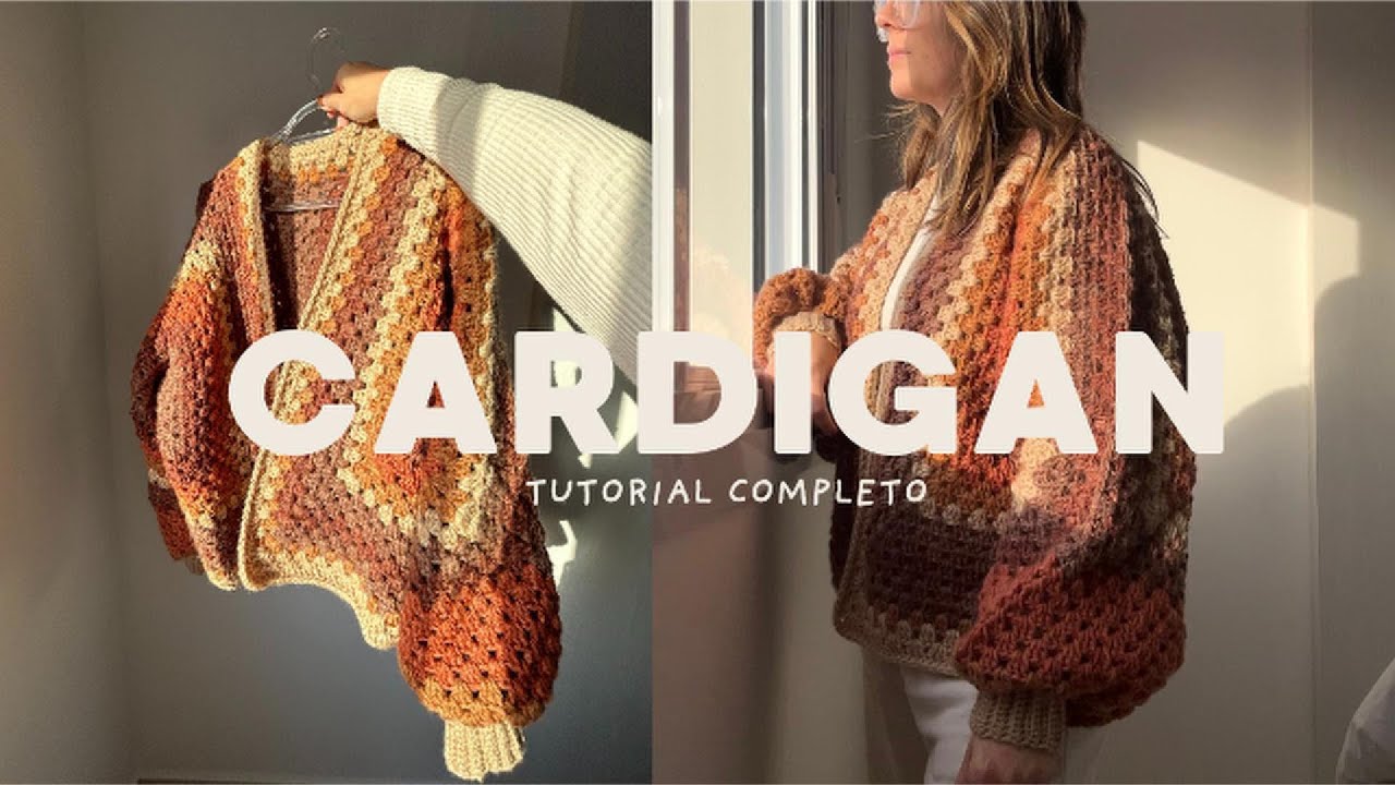 cardigan hexagonal de crochê | tutorial | cardigan caramelo