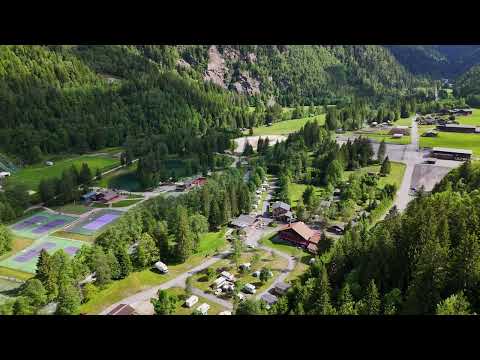 Camping le pontet depuis les airs