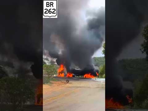 Acidente na BR 262 em São Domingos do Prata MG.