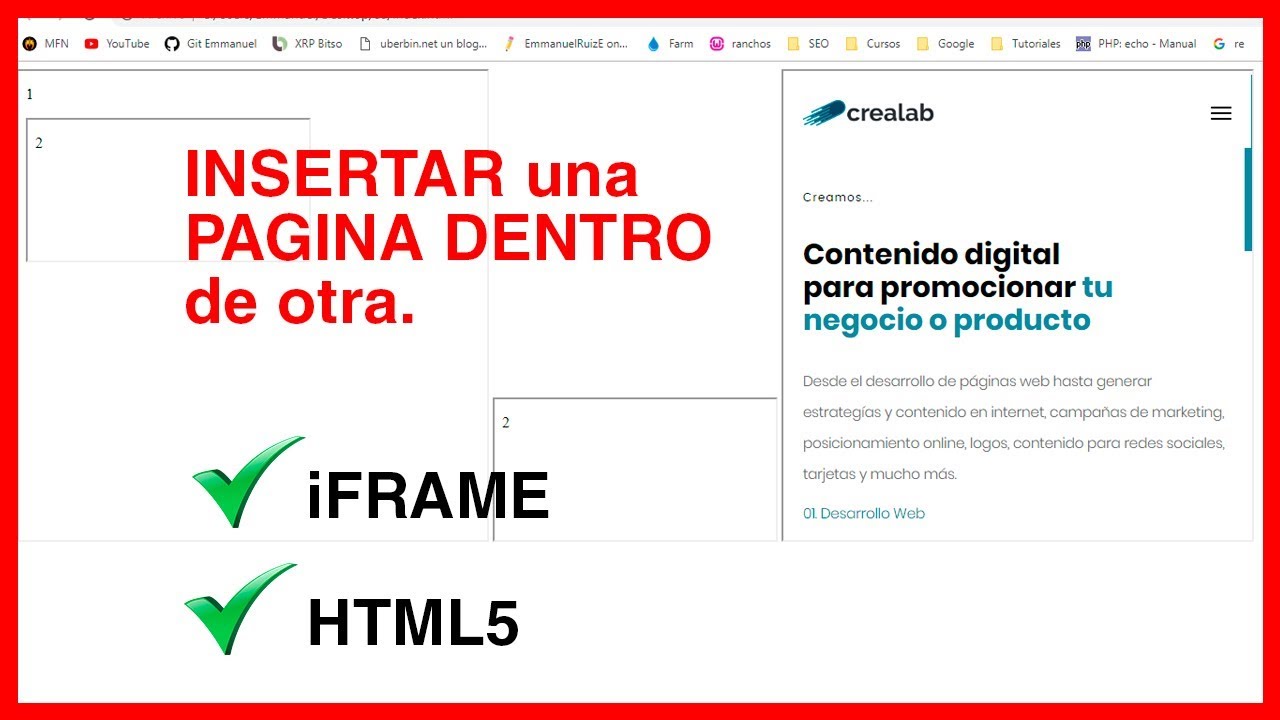 ✔ Cómo INSERTAR una PÁGINA web dentro de otra 💻 HTML - Iframe | Fácil y rápido.