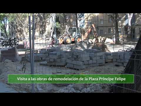 En marcha la remodelación de la plaza 'Príncipe Felipe' de las 512 viviendas