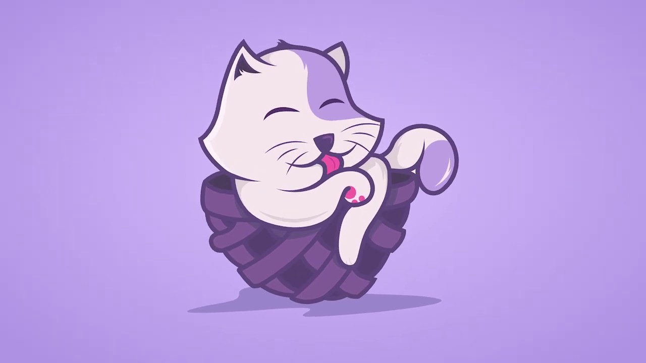 Cat vector illustration time lapse process #2