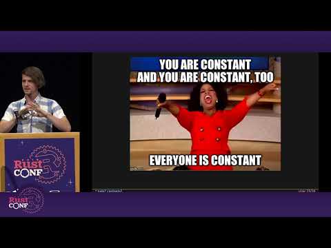 RustConf 2019 - Taking Constant Evaluation to the Limit by Oliver Schneider