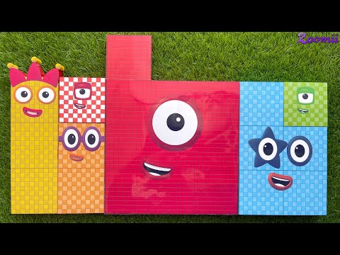 Looking for Numberblocks Puzzle Tetris NEW Big 1000 Space ASMR - Numberblocks Satisfying Video #77