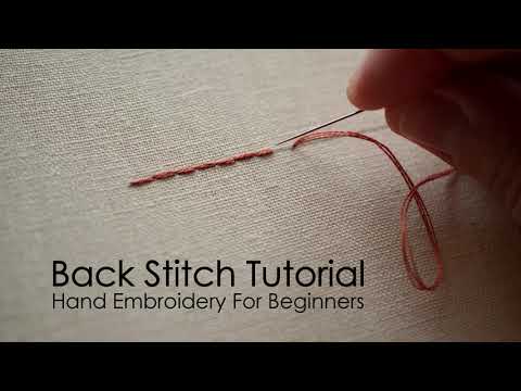 Hand Embroidery For Beginners - Back Stitch Tutorial