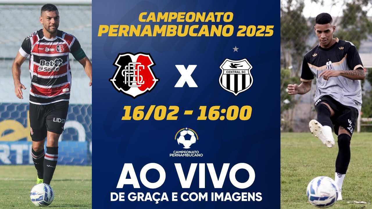 SANTA CRUZ X CENTRAL | CAMPEONATO PERNAMBUCANO | AO VIVO E COM IMAGENS